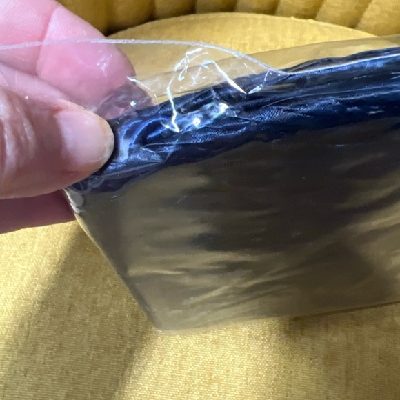 NWT in Plastic NaRaYa Sm Navy Blue Ruffled Satin Rope Strap Classic Y2K Elegant - Picture 13 of 16